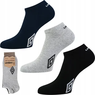 SKARPETY STOPKI Umbro Sneaker bawełniane sportowe 3-PAK - 43-46 - Skarpetki męskie - miniaturka - grafika 1