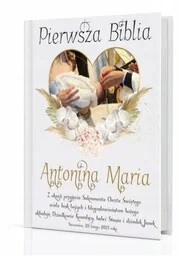 Pierwsza BIBLIA personalizacja okładki - Pamiątka prezent dla dziecka ZDJĘCIE - Pamiątka Chrztu Świętego - miniaturka - grafika 1