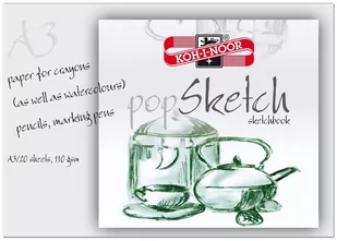 Koh-I-Noor Szkicownik klejony Popskech A3 20 arkuszy - Przybory szkolne - miniaturka - grafika 1