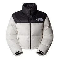 Kurtki i kamizelki sportowe damskie - Kurtka The North Face Nuptse Short Jacket 0A5GGEROU1 - biało-czarna - miniaturka - grafika 1