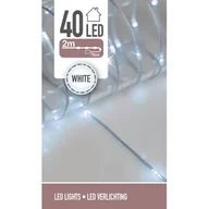 Oświetlenie świąteczne - Łańcuch świetlny 40 LED 195 cm zimne białe - miniaturka - grafika 1