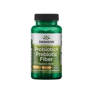 Witaminy i minerały dla sportowców - SWANSON Probiotic+ Prebiotic Fiber - 60vcaps - miniaturka - grafika 1