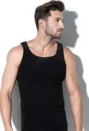 Koszulki męskie - PODKOSZULEK MĘSKI ROSSLI MTP002 KOSZULKA NA RAMIĄCZKU CZARNA *L* - miniaturka - grafika 1