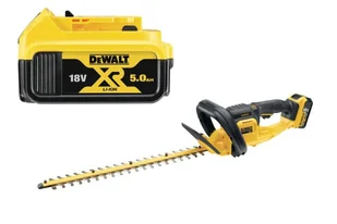 DEWALT NOŻYCE DO ŻYWOPŁOTU 18V DCM563PB + DCB184 1x5,0Ah BL - Nożyce do żywopłotu - miniaturka - grafika 1