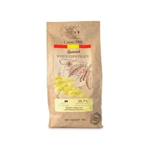 CZEKOLADA BIAŁA 29,7% hiszpańska Natra Cacao 1 kg - Dodatki do ciast w proszku - miniaturka - grafika 1