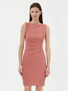 Calvin Klein Sukienka koktajlowa K20K208433 Różowy Slim Fit - Sukienki - miniaturka - grafika 1