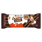 Batoniki - Kinder Bueno Dark Wafel pokryty ciemną czekoladą z nadzieniem 43 g (2 sztuki) - miniaturka - grafika 1