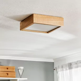 Lampa sufitowa Quatro DR z drewnianą ramą, 30,5cm - Lampy sufitowe - miniaturka - grafika 2