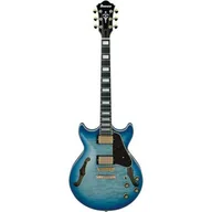 Gitary elektryczne - Ibanez AM 93 QM JBB Jet Blue Burst Artcore gitara elektryczna - miniaturka - grafika 1