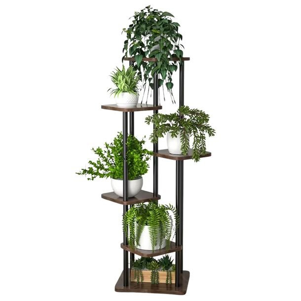 Kwietnik Na Kwiaty Stojak Metalowy Stojący Loft Rośliny Regał 132 Cm