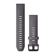 Akcesoria do smartwatchy - Garmin Silikonowy pasek Quick Fit 20 mm - Fenix 5s/5s+/6s - szary z fioletowym zapięciem [010-13011-00] 010-13011-00 - miniaturka - grafika 1