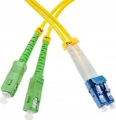 Kable światłowodowe - Triton Patchcord SM SC/APC-LC/UPC duplex 15m 9/125 3.0mm G652D - miniaturka - grafika 1