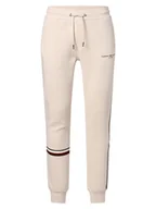 Spodnie sportowe męskie - Tommy Hilfiger - Spodnie dresowe męskie, beżowy - miniaturka - grafika 1