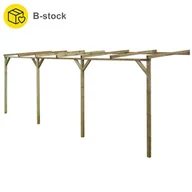 Kratki i pergole - Vidaxl Pergola Przyścienna 2X6X2,2 M, Impregnowana Sosna, Klasa B - miniaturka - grafika 1