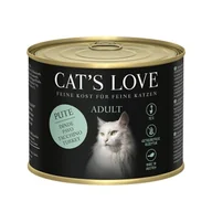 Mokra karma dla kotów - CAT'S LOVE Karma mokra dla kotów Adult Indyk 6x200 g - miniaturka - grafika 1