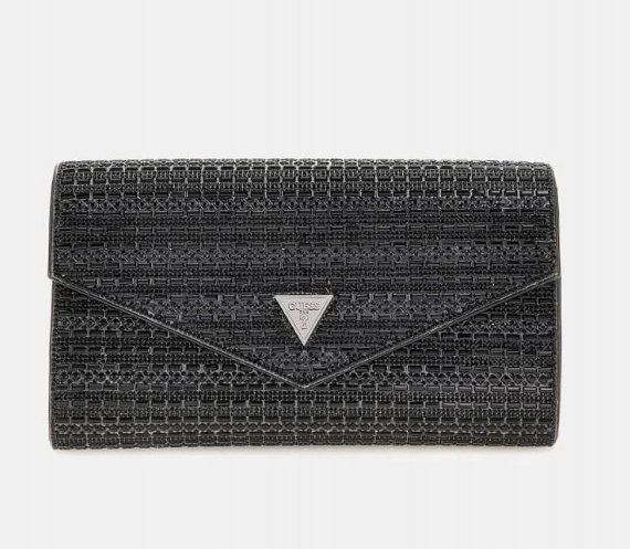 GUESS DAMSKA TOREBKA CZARNA KOPERTÓWKA 15 x 3 x 26 1GŁA