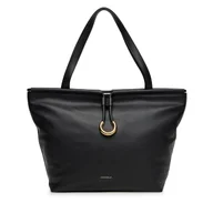 Torebki damskie - Torebka Coccinelle Bag Smoth L E1 T1F 11 01 01 Czarny - miniaturka - grafika 1