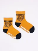 Skarpetki dla dzieci - Skarpetki antypoślizgowe Yo! z półfrotte na podeszwie tygrys 17/19 - miniaturka - grafika 1