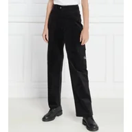 Spodnie damskie - CALVIN KLEIN JEANS Spodnie | Regular Fit - miniaturka - grafika 1