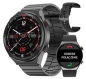 Smartwatch - Zegarek Męski Smartwatch 454px Ekg Ciśnieniomierz Puls Rozmowy Polskie Menu - miniaturka - grafika 1