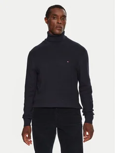 Tommy Hilfiger Golf MW0MW36526 Granatowy Regular Fit - Swetry męskie - miniaturka - grafika 1