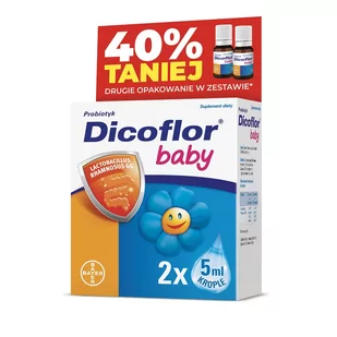 Dicoflor Baby Krople 2 x 5 ml - Układ pokarmowy - miniaturka - grafika 1