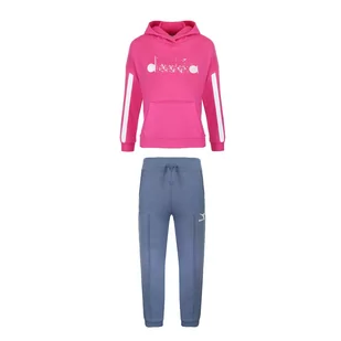 Zestaw dresowy dziewczęcy DIADORA JG.HD TRACKSUIT TWINKLE - Bluzy dla dziewczynek - miniaturka - grafika 1