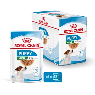 ROYAL CANIN Mini Puppy 12x85g karma mokra w sosie dla szczeniąt do 10 miesiąca, ras małych + niespodzianka dla psa GRATIS! - Mokra karma dla psów - miniaturka - grafika 3