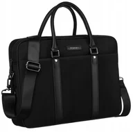 Torebki damskie - Torba na laptopa z syntetycznego materiału - Rovicky - miniaturka - grafika 1