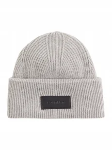 Calvin klein czapka zimowa badge docker grey - Czapki damskie - miniaturka - grafika 1