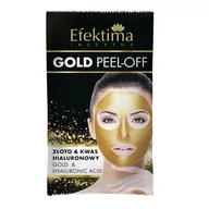 Maseczki do twarzy - Efektima Gold Peel Off maska złoto i kwas hialuronowy 7ml MAS EFE-05 - miniaturka - grafika 1