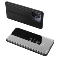 Etui i futerały do telefonów - Błyszczące etui z klapką do Xiaomi Redmi 11A / Poco C55 / Redmi 12C Clear View Case czarny HURTEL - miniaturka - grafika 1