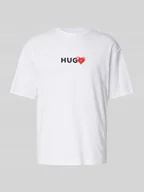 Koszulki męskie - T-shirt z nadrukiem z logo model ‘Dewdam’ - miniaturka - grafika 1