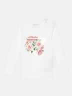 Bluzki damskie - Guess Bluzka K4YI18 K6YW4 Biały Regular Fit - miniaturka - grafika 1