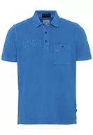 Koszulki męskie - Camel Active 4094615P08 Męska Koszulka Polo, Niebieski (Strong Blue), M - miniaturka - grafika 1