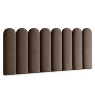 Meble modułowe i akcesoria - Panel Ścienny Tapicerowany Brązowy Płotek Dla Dzieci 60x30cm - miniaturka - grafika 1