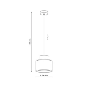Dziecięca lampa wisząca w stylu boho TK 3257 z serii DUO JUTA - Lampy sufitowe - miniaturka - grafika 2