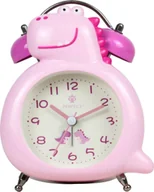 Wyposażenie pokoiku dziecięcego - Perfect Budzik dziecięcy dinozaur Perfect TB13901 różowy . - miniaturka - grafika 1