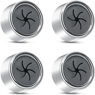 Wieszaki łazienkowe - 4-częściowy samoprzylepny wieszak na ściereczki kuchenne, wieszak na ściereczki kuchenne bez wiercenia, okrągły wieszak na ręczniki łazienkowe - miniaturka - grafika 1