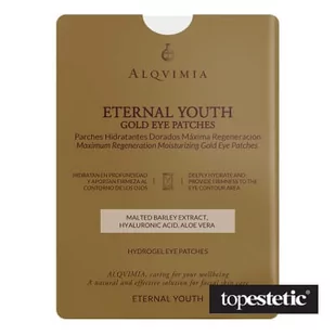 Alqvimia Alqvimia Eternal Youth Gold Eye Patches Złote hydrożelowe płatki pod oczy 1 para - Kosmetyki pod oczy - miniaturka - grafika 1