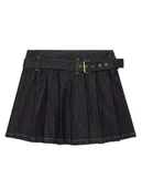 Spódnice - Guess Spódnica jeansowa J6RD09 D5D90 Granatowy Regular Fit - miniaturka - grafika 1