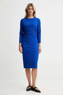 Calvin Klein sukienka kolor niebieski mini prosta LV044D062G - Sukienki - miniaturka - grafika 1