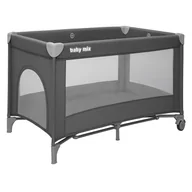 Łóżeczka i kojce - Łóżeczko Turystyczne Simple Baby Mix Szare - miniaturka - grafika 1