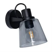 Lampy ścienne - Łazienkowy kinkiet ścienny Badosa S230827401 Zumaline IP44 czarny dymiony - miniaturka - grafika 1