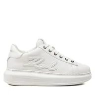 Sneakersy damskie - Sneakersy KARL LAGERFELD KL62511A Biały - miniaturka - grafika 1