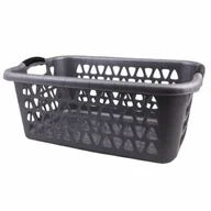 Kosze na bieliznę - Kosz do magla 27 l srebrny - miniaturka - grafika 1