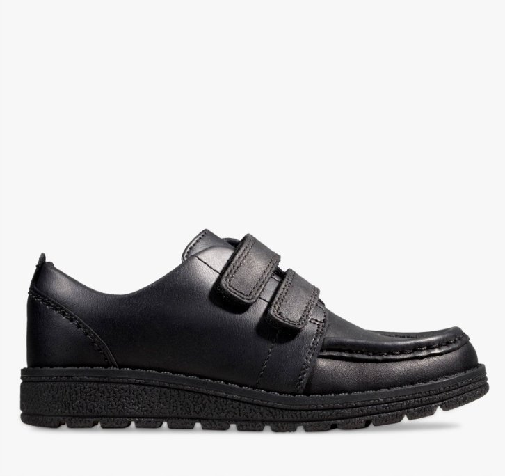 CLARKS PÓŁBUTY CHŁOPIĘCE CZARNE RZEPA 33 1/2 1SZC