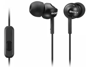 OUTLET Słuchawki przewodowe SONY MDR-EX110AP Czarny - Telefony OUTLET - miniaturka - grafika 1