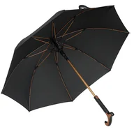 Parasole - Parasol męski czarny z funkcją laski Wiatroodporny - miniaturka - grafika 1