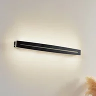 Lampy sufitowe - Lindby Lampa sufitowa LED Benario, czarny, aluminium, 80 cm - miniaturka - grafika 1